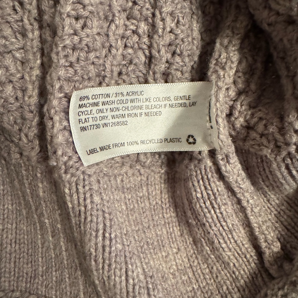Lavender Knit Crew Neck Sweater - Picture 4 of 4